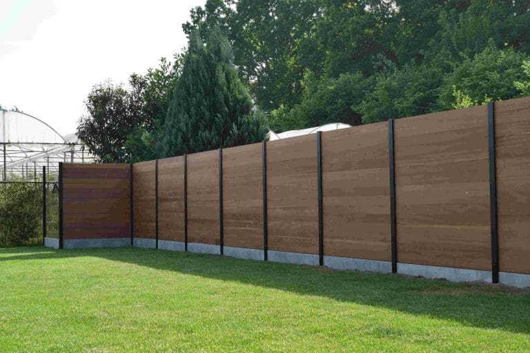 tuinafsluiting met hout
